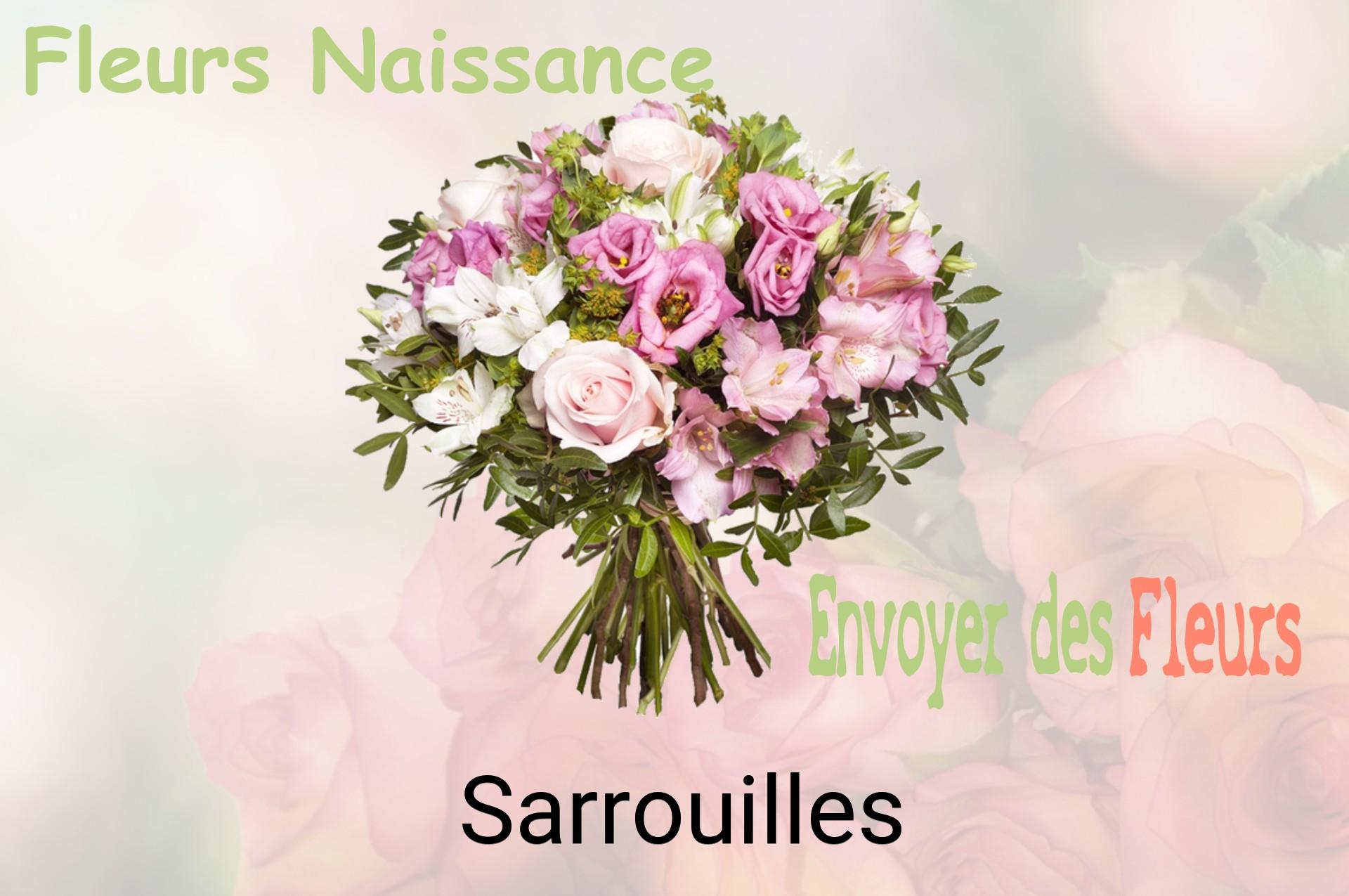 Bouquet de fleurs de naissance livré à Sarrouilles